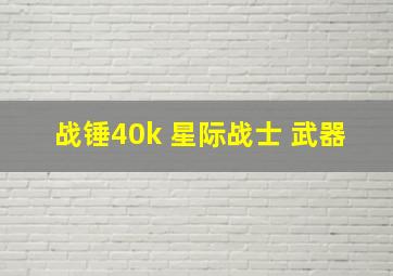 战锤40k 星际战士 武器